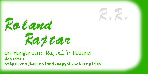 roland rajtar business card